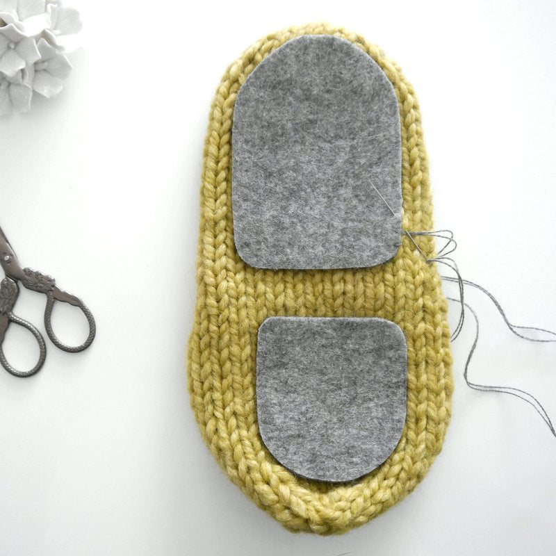 FELTY - 2-teilige Filzsohlen für Haussocken