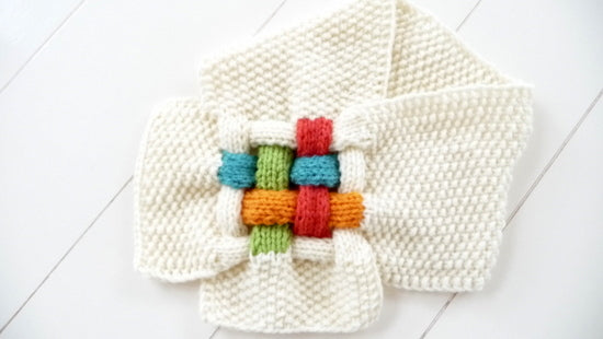 Strickanleitung - Strickschal gewebt - No.106