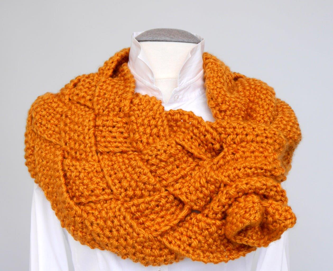 Strickanleitung - Keyhole Schal – Grobstrick Schal – No.127