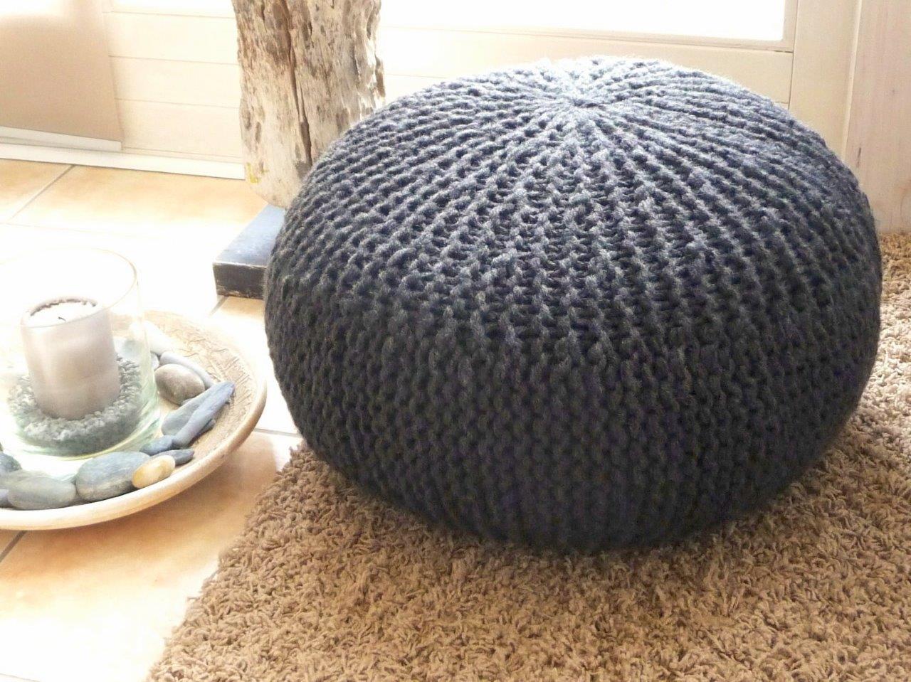 Strickanleitung - Sitzkissen - POUF - No.45