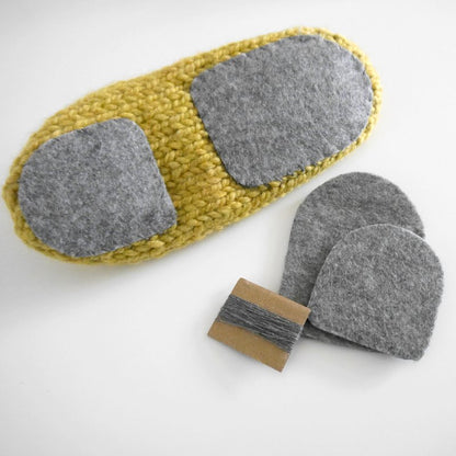 FELTY - 2-teilige Filzsohlen für Haussocken
