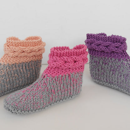 Wollpaket Strickhausschuhe VRONI (ohne Anleitung)