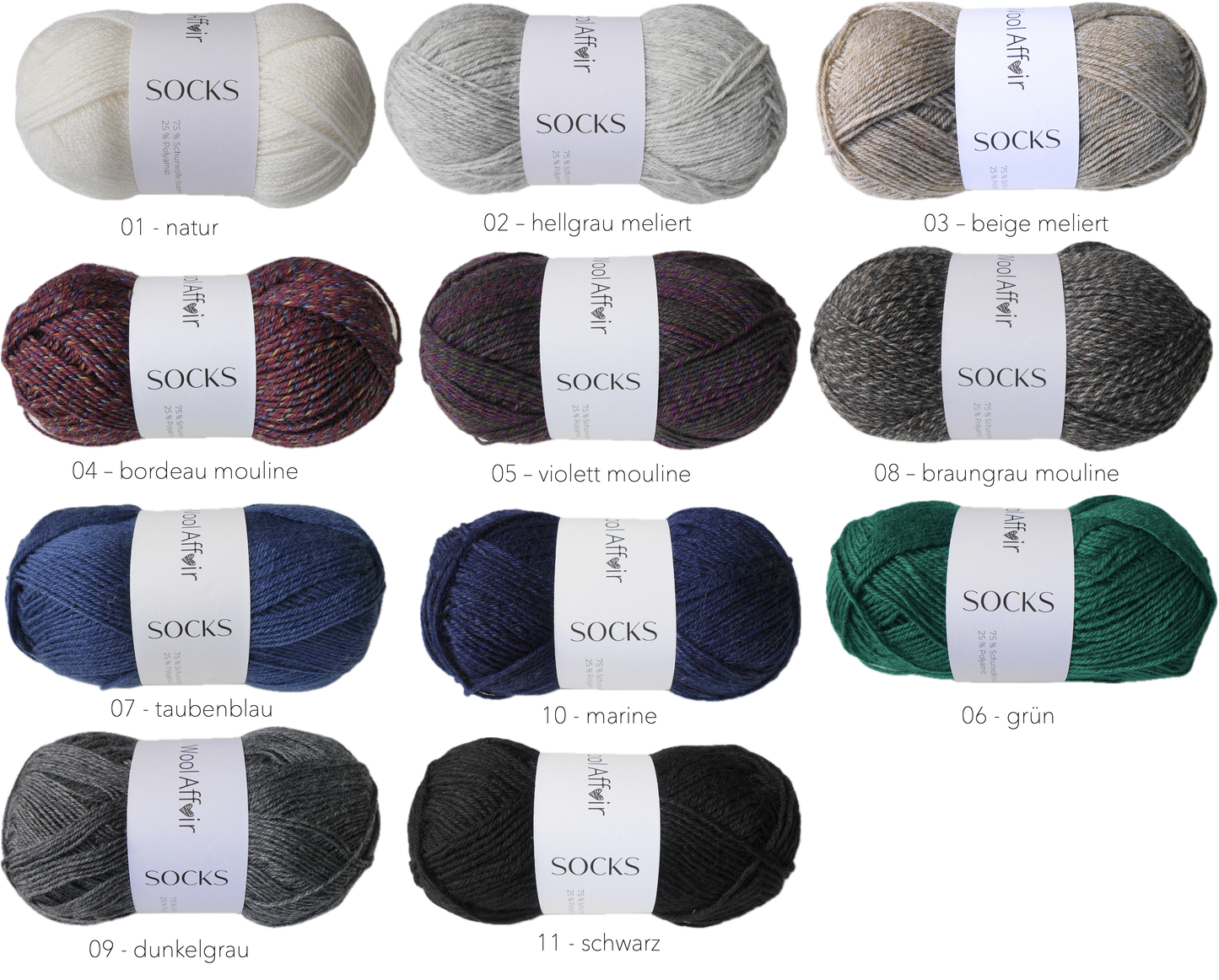Wollpaket SPEEDYSOCKS No. 2 - Chunky Light