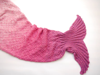 Wollpaket Meerjungfrauen Decke rosa (ohne Anleitung)