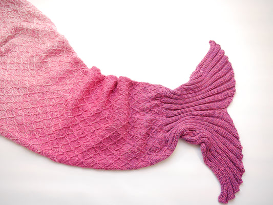 Wollpaket Meerjungfrauen Decke rosa (ohne Anleitung)