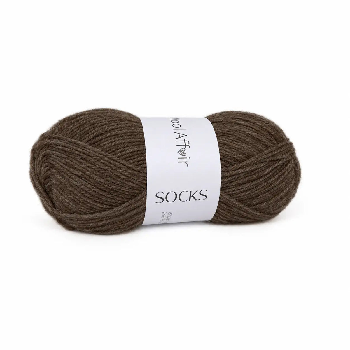 Chunky-Wollgarnpaket: braunes meliertes Strickgarn, 2 Knäuel