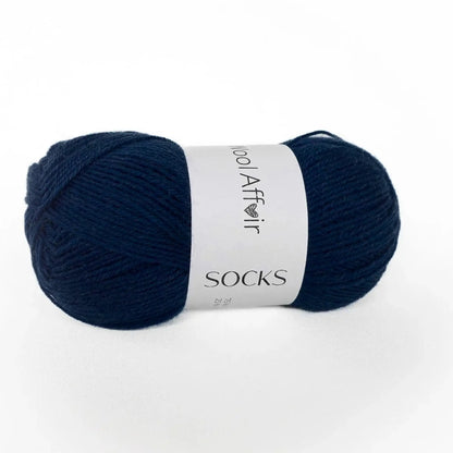 Wollpaket SPEEDYSOCKS No. 2: chunky Strickwolle, dunkelblau meliert, 2 Knäuel