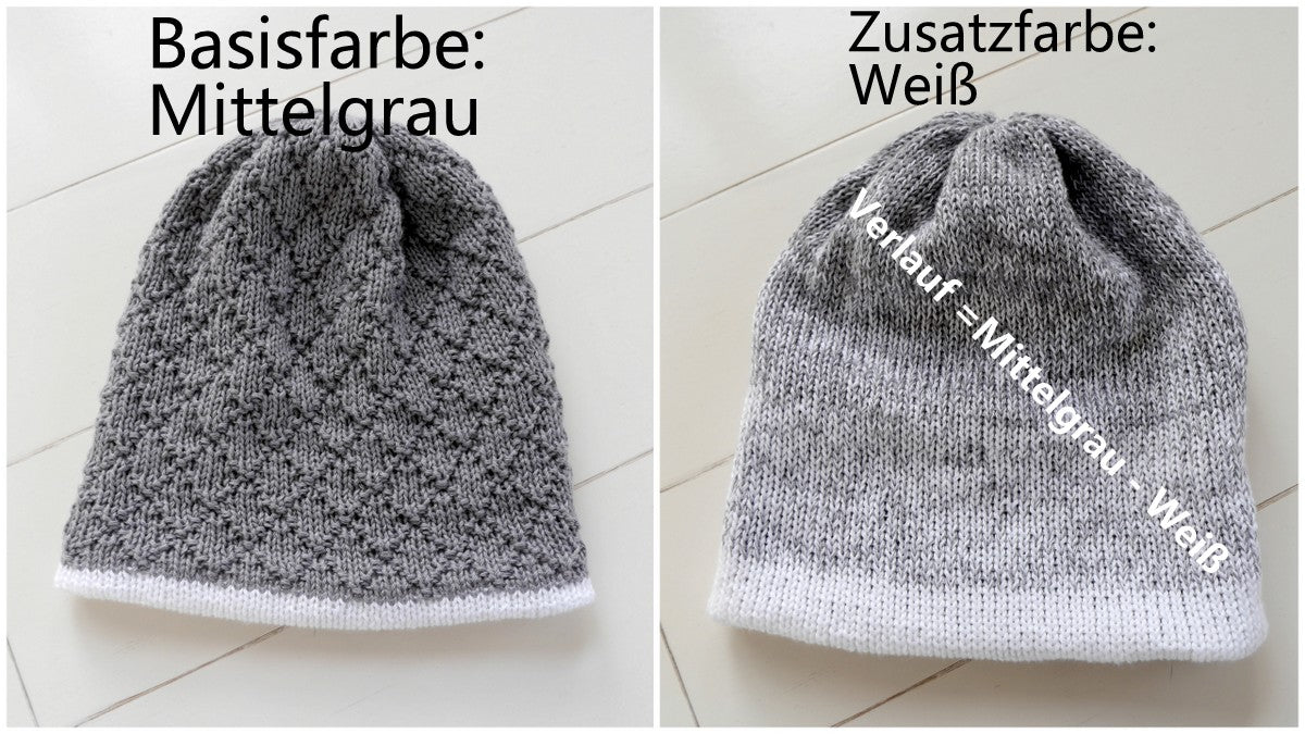 Wollpaket Wendemütze - eigene Farbwahl (ohne Anleitung)