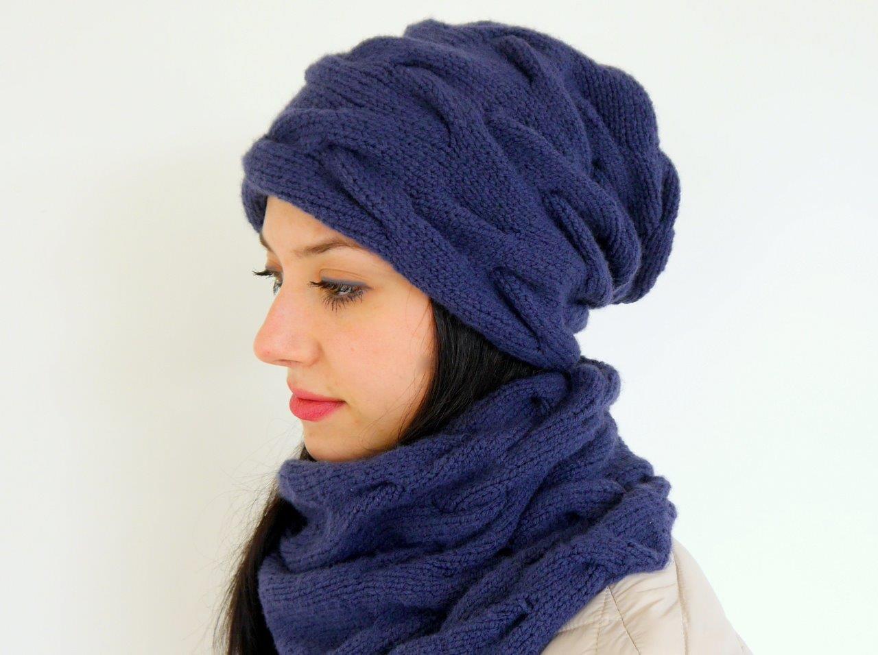 Strickanleitung - Mütze stricken - Zopf-Beanie - No.109
