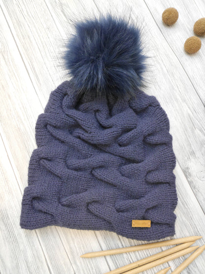 Strickanleitung Verzopftes Set PDF – Mütze & Loop | WoolAffair