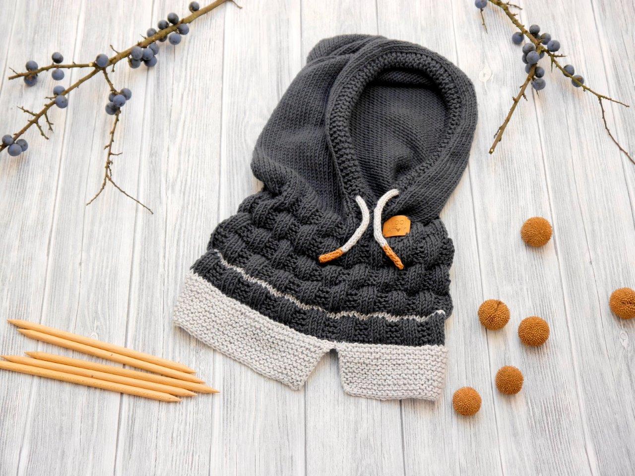 Strickanleitung Kapuzenschal HOODY No.182