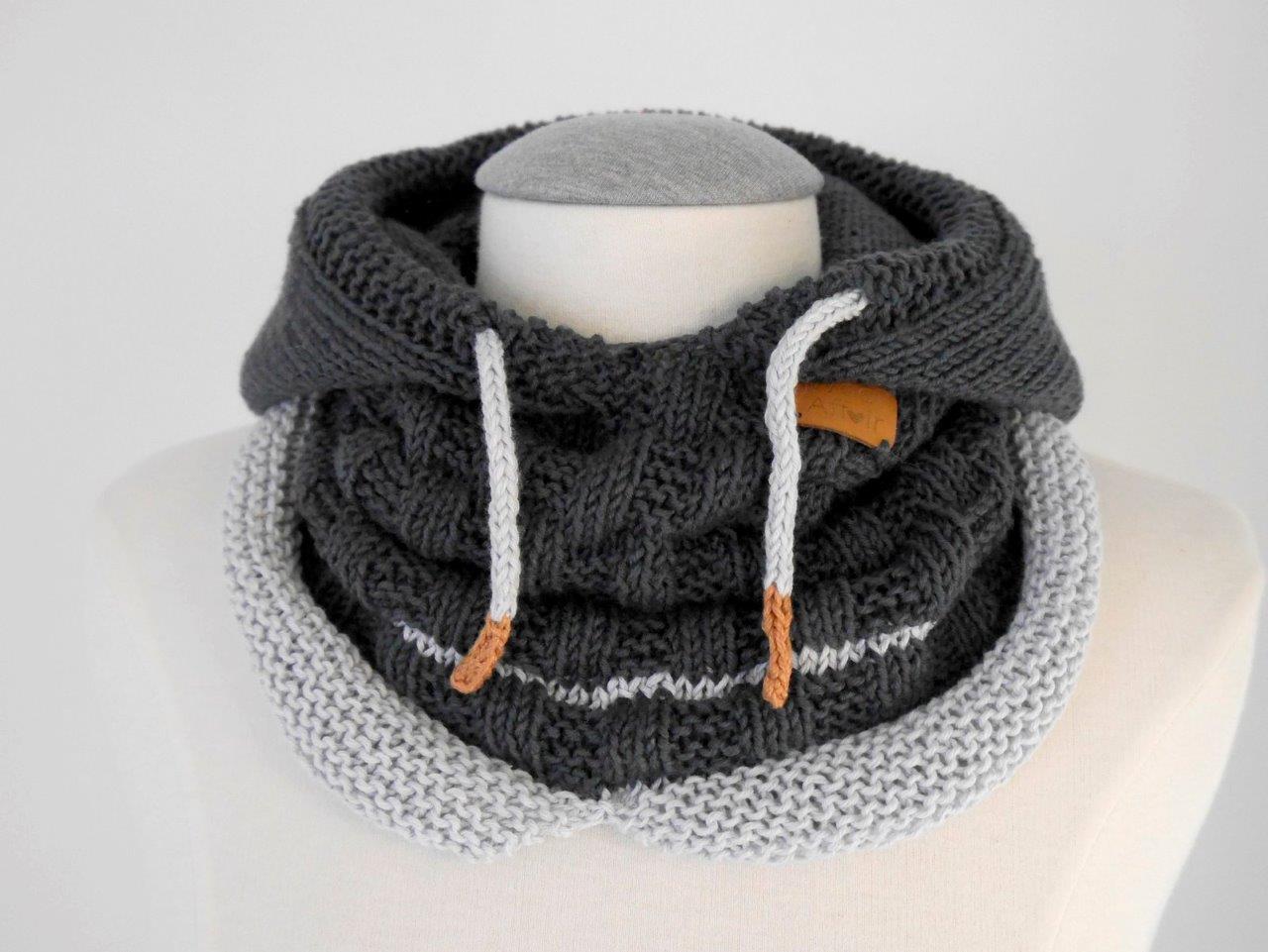 Strickanleitung Kapuzenschal HOODY No.182