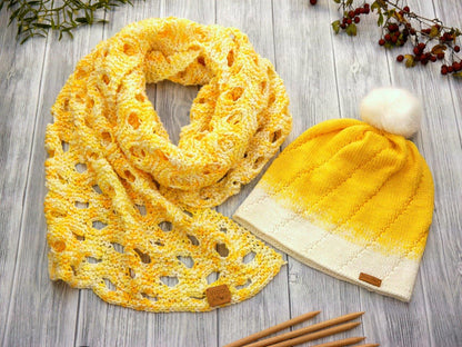 Strickanleitung - LIMON-Set - Mütze & Schal - No.183S