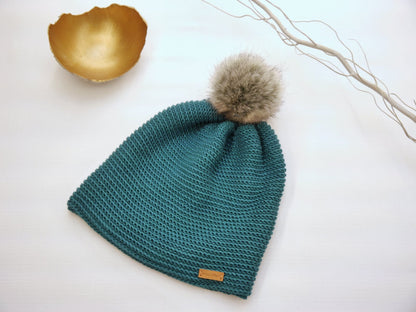 Häkelanleitung - Mütze häkeln - Wende-Beanie - alle Größen XS - XXL von Kopfumfang 52 cm bis 63 cm - No.186
