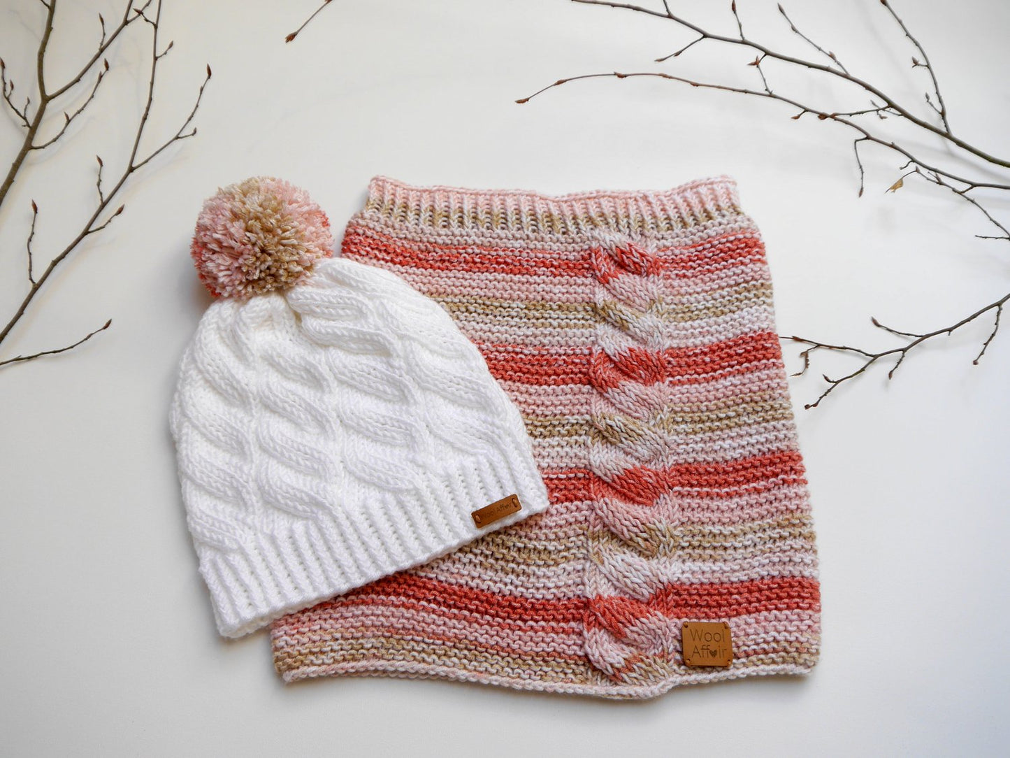 Strickanleitung - Mütze und Loop - Falscher Zopf - No.203