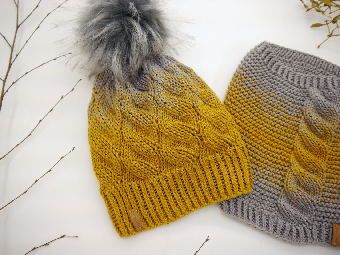 Strickanleitung - Mütze und Loop - Falscher Zopf - No.203