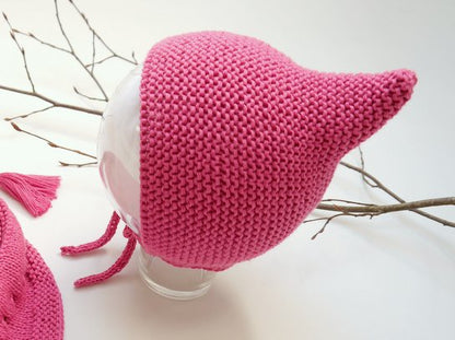 Strickanleitung Wichtel-Set von 0 - 5 Jahre - Pixiemütze und Tuch - No.209