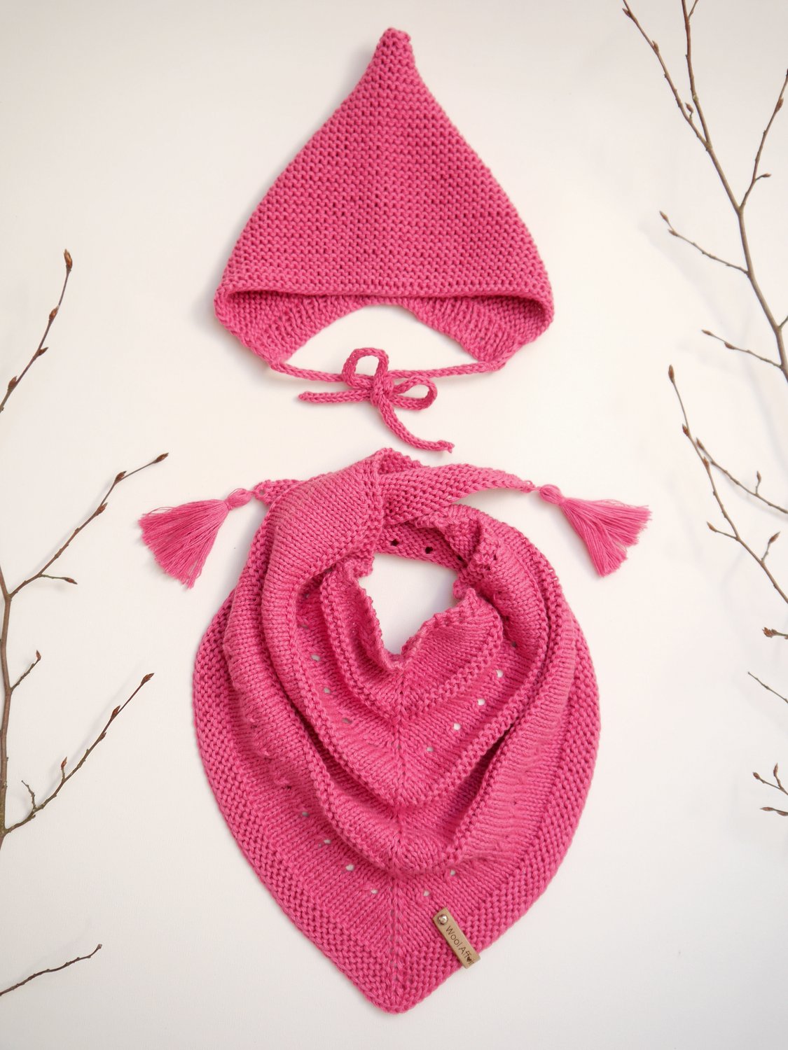 Strickanleitung Wichtel-Set von 0 - 5 Jahre - Pixiemütze und Tuch - No.209