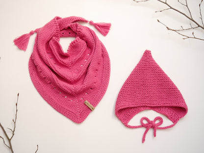 Strickanleitung Wichtel-Set von 0 - 5 Jahre - Pixiemütze und Tuch - No.209