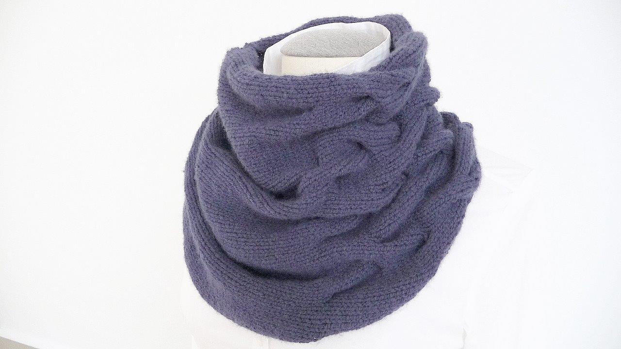 Strickanleitung - VERZOPFTER LOOP - gestrickter Schal - No.112