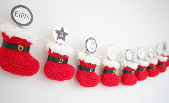 Strickanleitung - Adventskalender „Stiefelchen“ – No.119