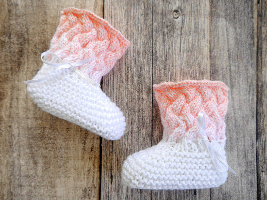 Strickanleitung - Babymütze, Babyschuhe, Babyschal - OMBRÉ - No. 163S