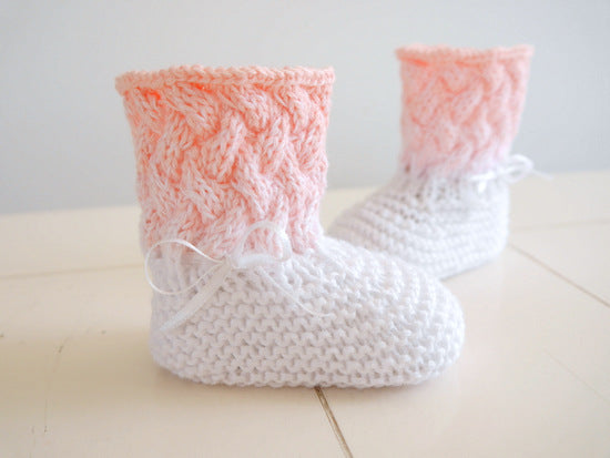 Strickanleitung - Babymütze, Babyschuhe, Babyschal - OMBRÉ - No. 163S