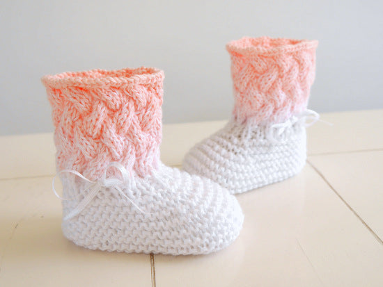 Strickanleitung - Babyschuhe Ombré - Farbverlauf - No.165