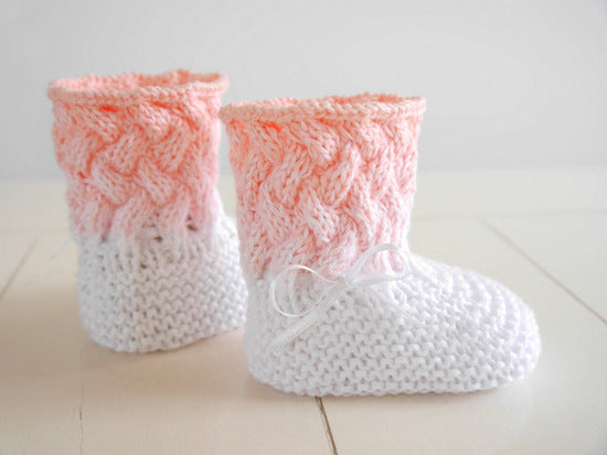 Strickanleitung - Babyschuhe Ombré - Farbverlauf - No.165