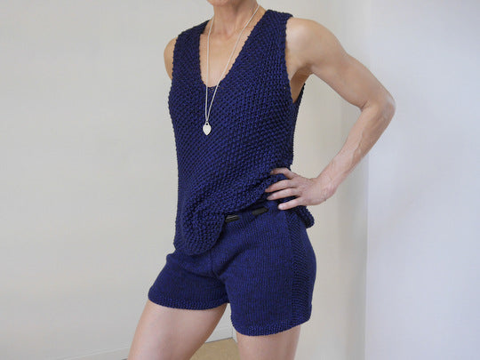 Strickanleitung - Zweiteiler - DARK BLUE – No.173