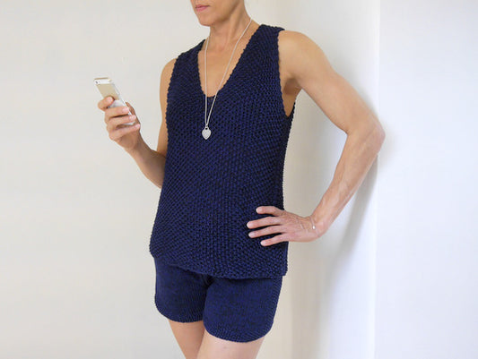 Strickanleitung - Zweiteiler - DARK BLUE – No.173
