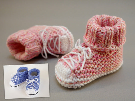 Strickanleitung - Baby Turnschuhe SNEAKERS - für Anfänger geeignet – No.174
