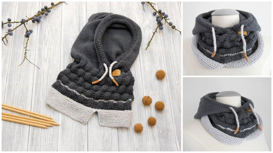 Strickanleitung Kapuzenschal HOODY No.182