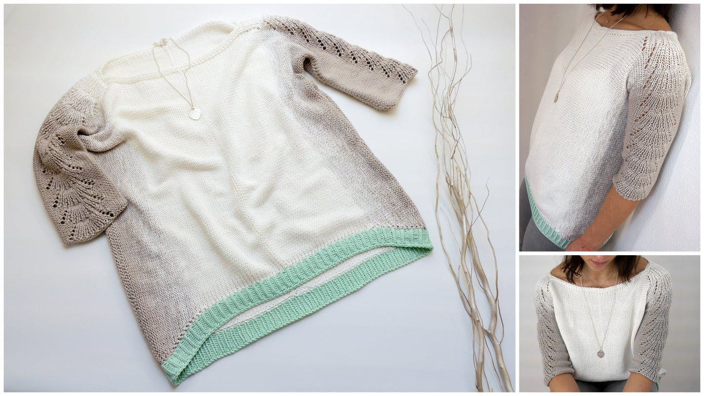 Strickanleitung Long Pullover KI-MONO No.189