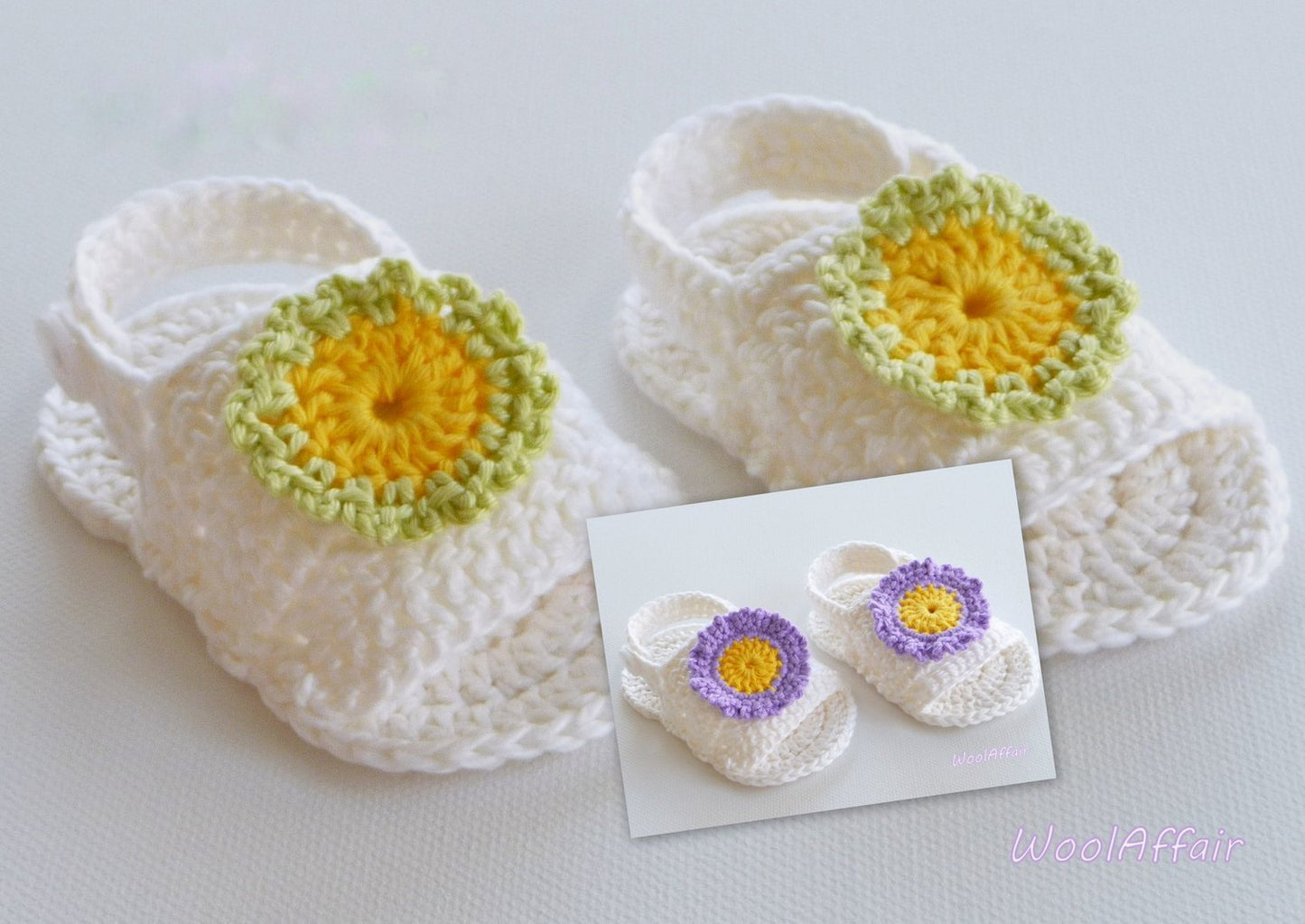 Babyschuhe gehäkelte Sandale Häkelanleitung easy No.1