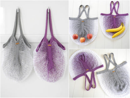 Strickanleitung - Einkaufsnetz Netty - No.214 - wiederverwendbares Obst- und Gemüsenetz
