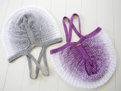 Strickanleitung - Einkaufsnetz Netty - No.214 - wiederverwendbares Obst- und Gemüsenetz