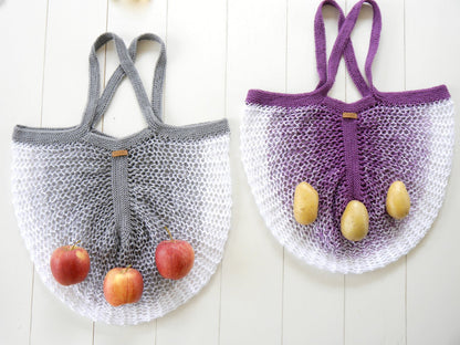 Strickanleitung - Einkaufsnetz Netty - No.214 - wiederverwendbares Obst- und Gemüsenetz
