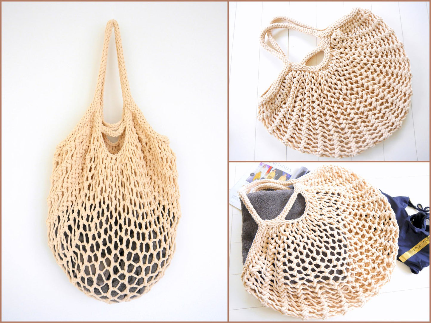 Strickanleitung - Shoppingbag BIG Netty - Einkaufstasche - Shopper - Badetasche - No.218
