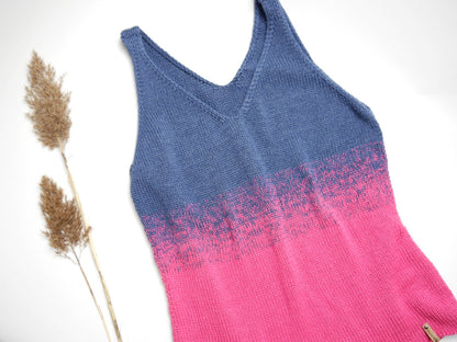 Strickanleitung - Tanktop SUNNY im Farbverlauf - Sommertop- No.219