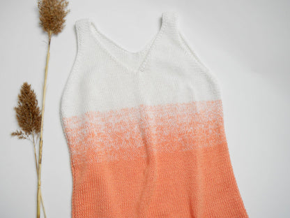 Strickanleitung - Tanktop SUNNY im Farbverlauf - Sommertop- No.219