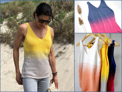 Strickanleitung - Tanktop SUNNY im Farbverlauf - Sommertop- No.219