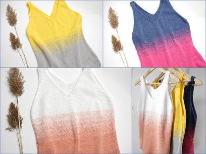 Strickanleitung - Tanktop SUNNY im Farbverlauf - Sommertop- No.219