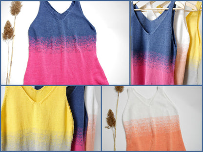 Strickanleitung - Tanktop SUNNY im Farbverlauf - Sommertop- No.219