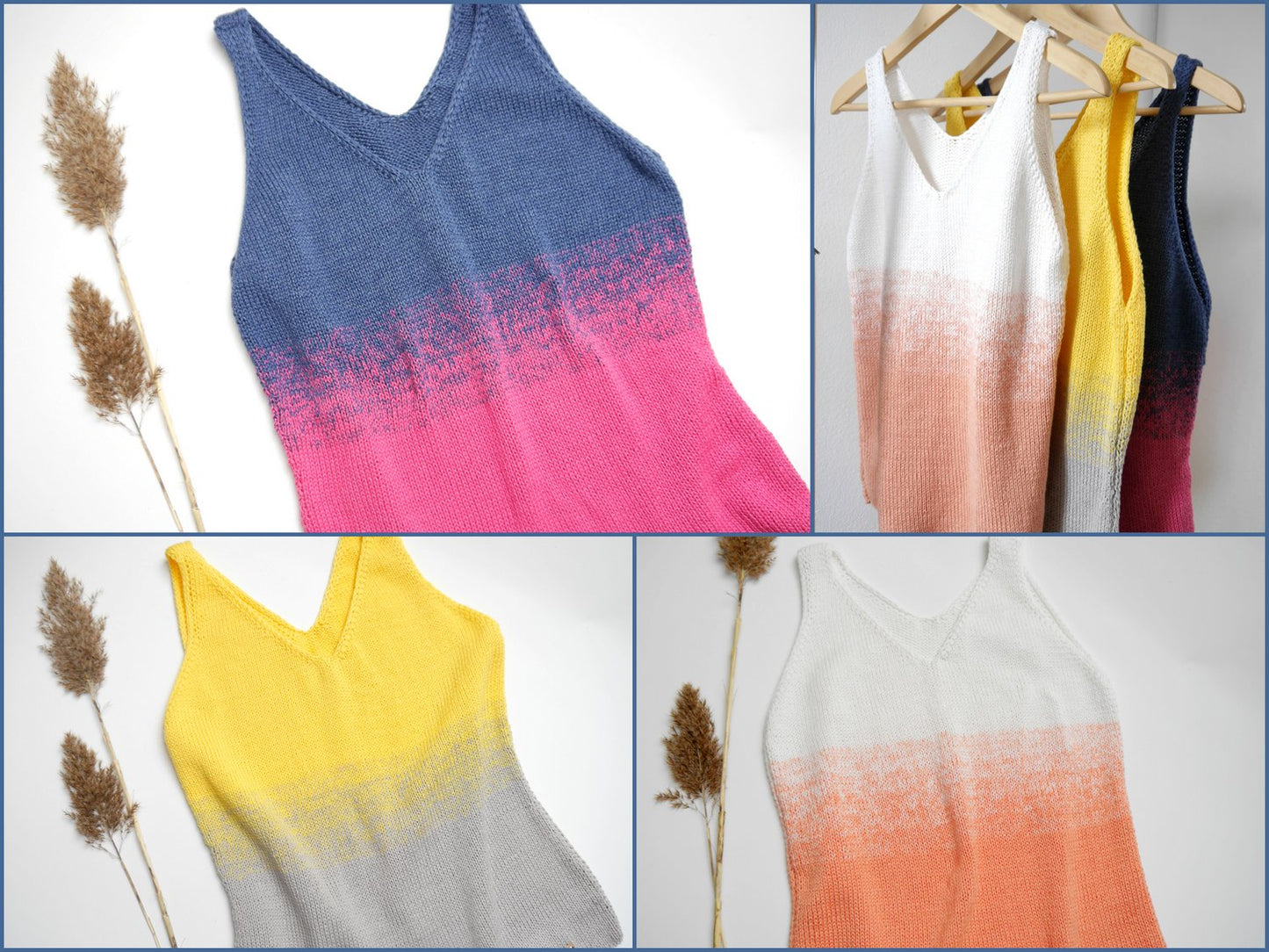 Strickanleitung - Tanktop SUNNY im Farbverlauf - Sommertop- No.219