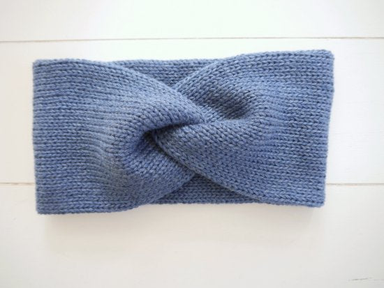 Strickanleitung - Stirnband LIV - doppellagiges Stirnband (Kleinkind - Erwachsener) mit Knoten-Optik - No.226