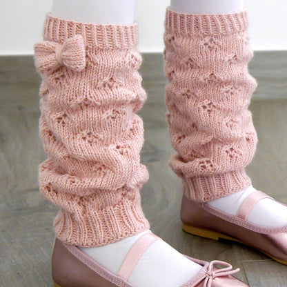 Strickanleitung - Stulpen EVA - Beinstulpen für kleine Mädchen / Schulmädchen / große Mädels mit Kleeblatt-Muster - No.232