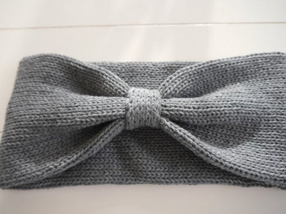 Strickanleitung - Stirnband PIA - doppellagiges Stirnband vom Kleinkind - Erwachsener mit Schleifen-Optik - No.233