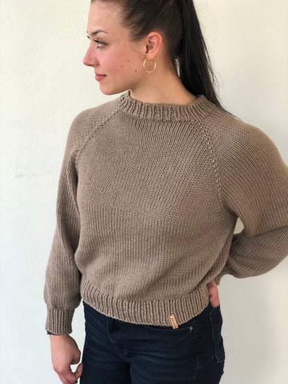 Strickanleitung - Sweater JOSY - Strickpullover in den Größen: XS (S) M (L) XL (2XL) - No.235
