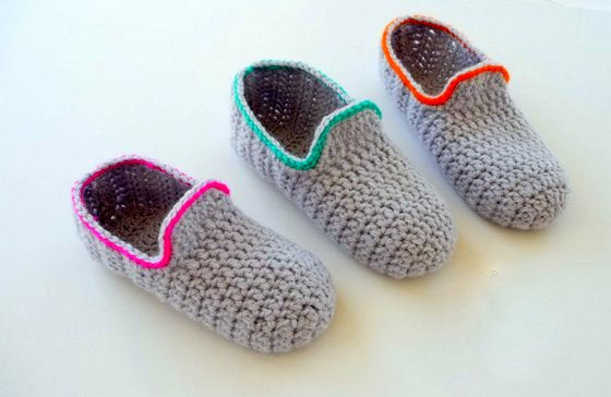 Häkelanleitung - Hausschuhe häkeln - Loafers für Erwachsene - No.78